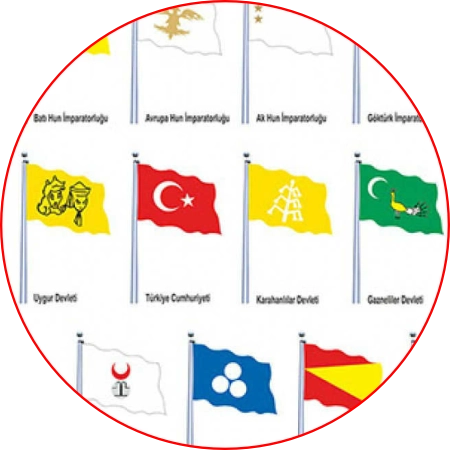 eski turk devletleri gorselleri bayrağı