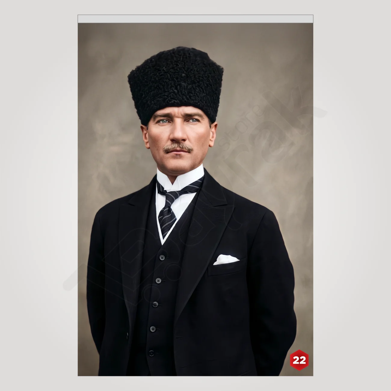 ataturk posteri 22 no satin al 2 1 bayrağı